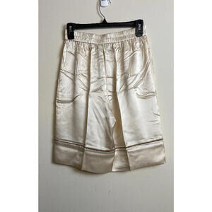 Naked Cashmere 100% Silk Charlotte Shorts, $250 NWT, Small, Cashmere Trim, #964